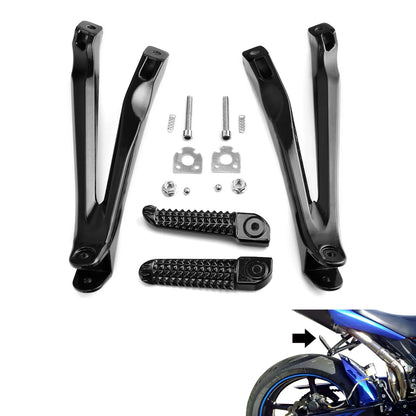 Black Foot Pegs Bracket for Yamaha YZF-R1 (2004 - 2008)