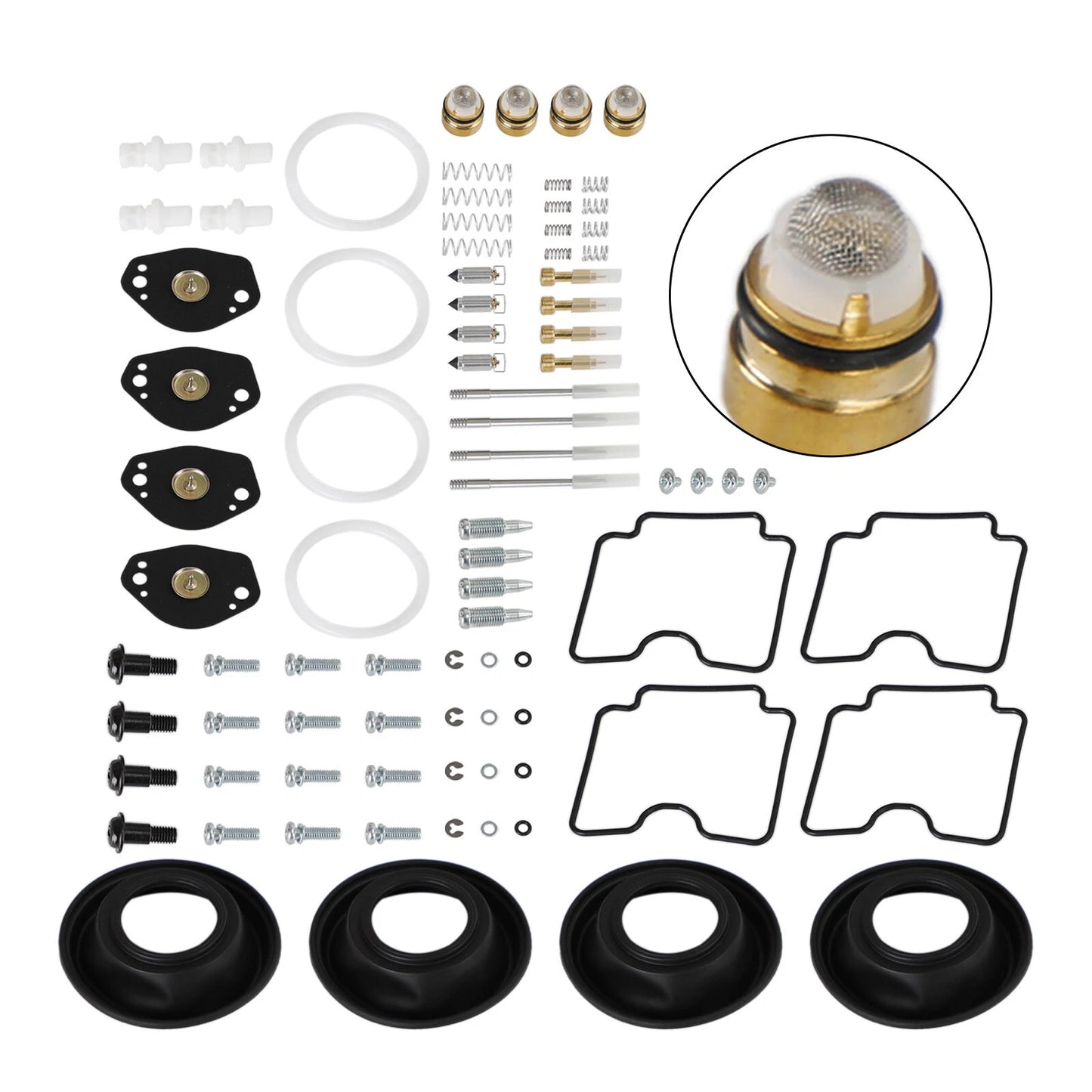 4X Carburetor Repair Kit for Suzuki DRZ400 (2000-2023)