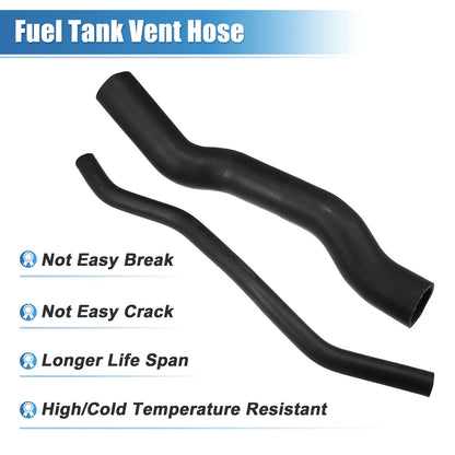Fuel Fill & Vent Hose Kit for Jeep Cherokee XJ (1984-1996) Rubber Black