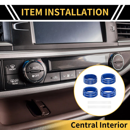 Air Conditioner Headlight Switch Knob Cover Ring for Jeep Gladiator (2019-2023)
