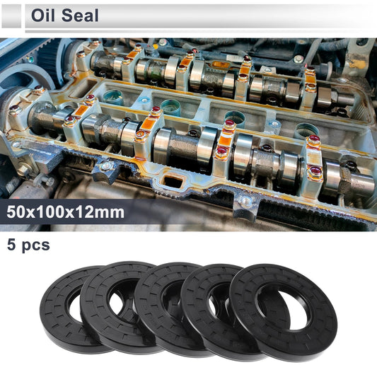 Oil Seal / 50x100x12mm / Shaft Seal Nitrile Rubber 5 Pcs for Make Model