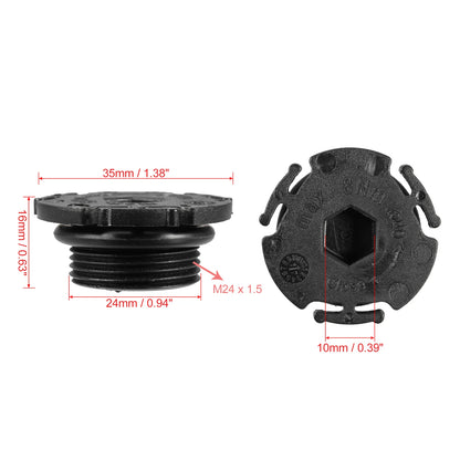 10 x ABS Engine Oil Drain Plug Replacement for BMW 320i (2013 - 2015)