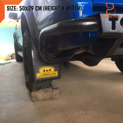 4 x 4WD Off-Road Mud Flaps Splash Guards for Universal Car Truck Black Plastic