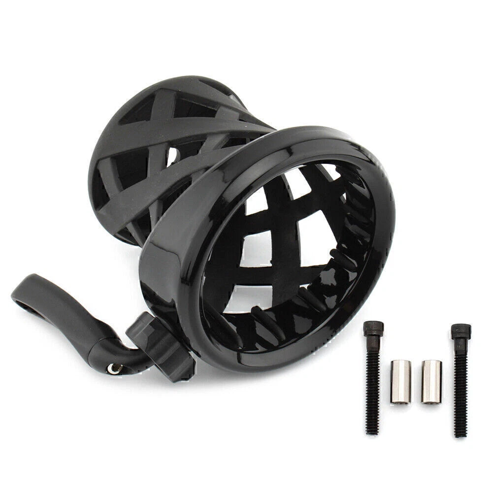 Black Cup Holder Drink w/Basket Mount for BMW R18 (2020-2023)