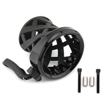 Black Cup Holder Drink w/Basket Mount for BMW R18 (2020-2023)