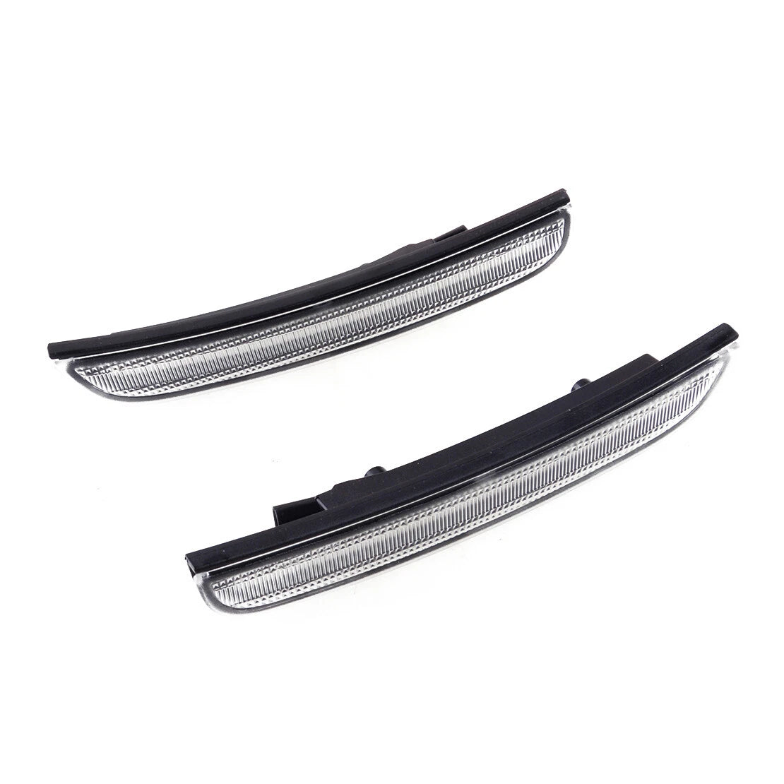Clear Lens Amber LED Front Bumper Side Marker Light for 2015-2021 Dodge Charger