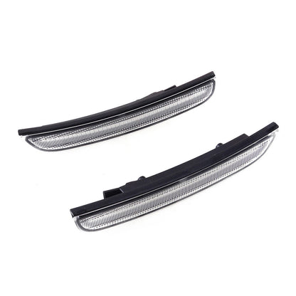 Clear Lens Amber LED Front Bumper Side Marker Light for 2015-2021 Dodge Charger