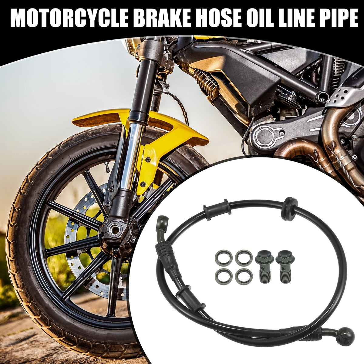 70cm 28 Degree Oil Hose Set for Motorcycle