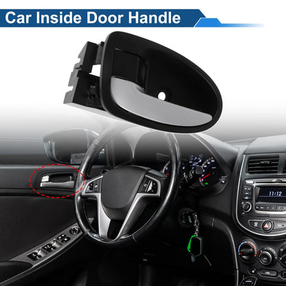 Front Passenger Side Interior Door Handle for Toyota Yaris (2008-2013) Black Chrome
