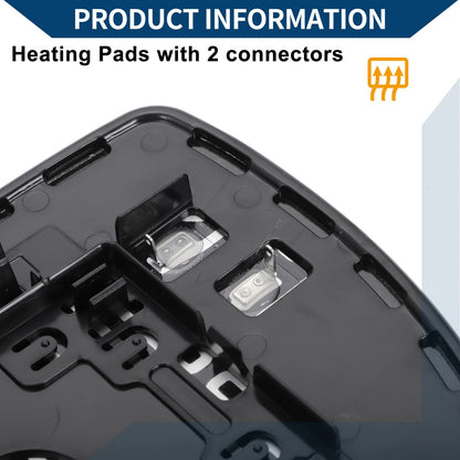 Heated Right Side Mirror Glass for Toyota Sienna (2011-2019)