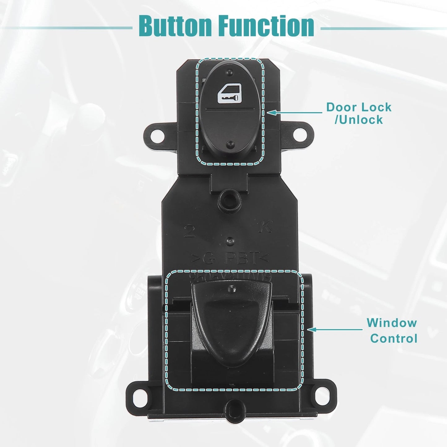 Passenger Side Power Window Switch for Honda Civic Coupe (2006-2011)