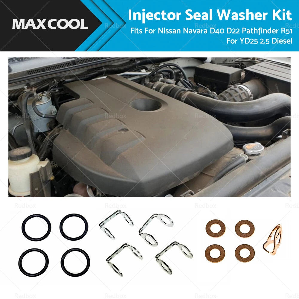 Diesel Injector Seal Washers for Nissan Navara D40, D22, Pathfinder R51 (2005-2015)