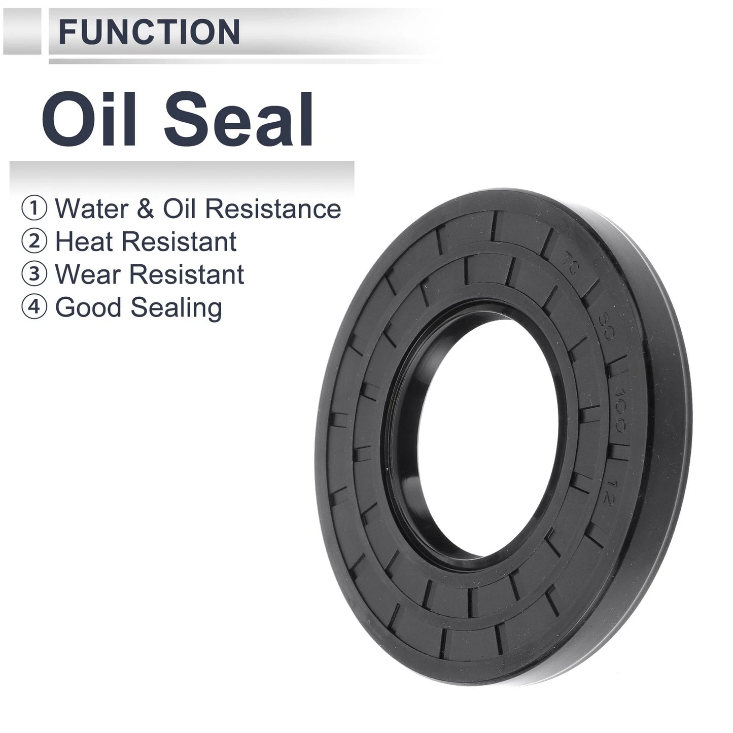 Oil Seal / 50x100x12mm / Shaft Seal Nitrile Rubber 5 Pcs for Make Model