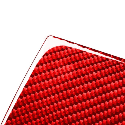 Carbon Fiber Red Rear Seat Anti-Kick Panel Trim for Toyota Tundra (2014-2021)