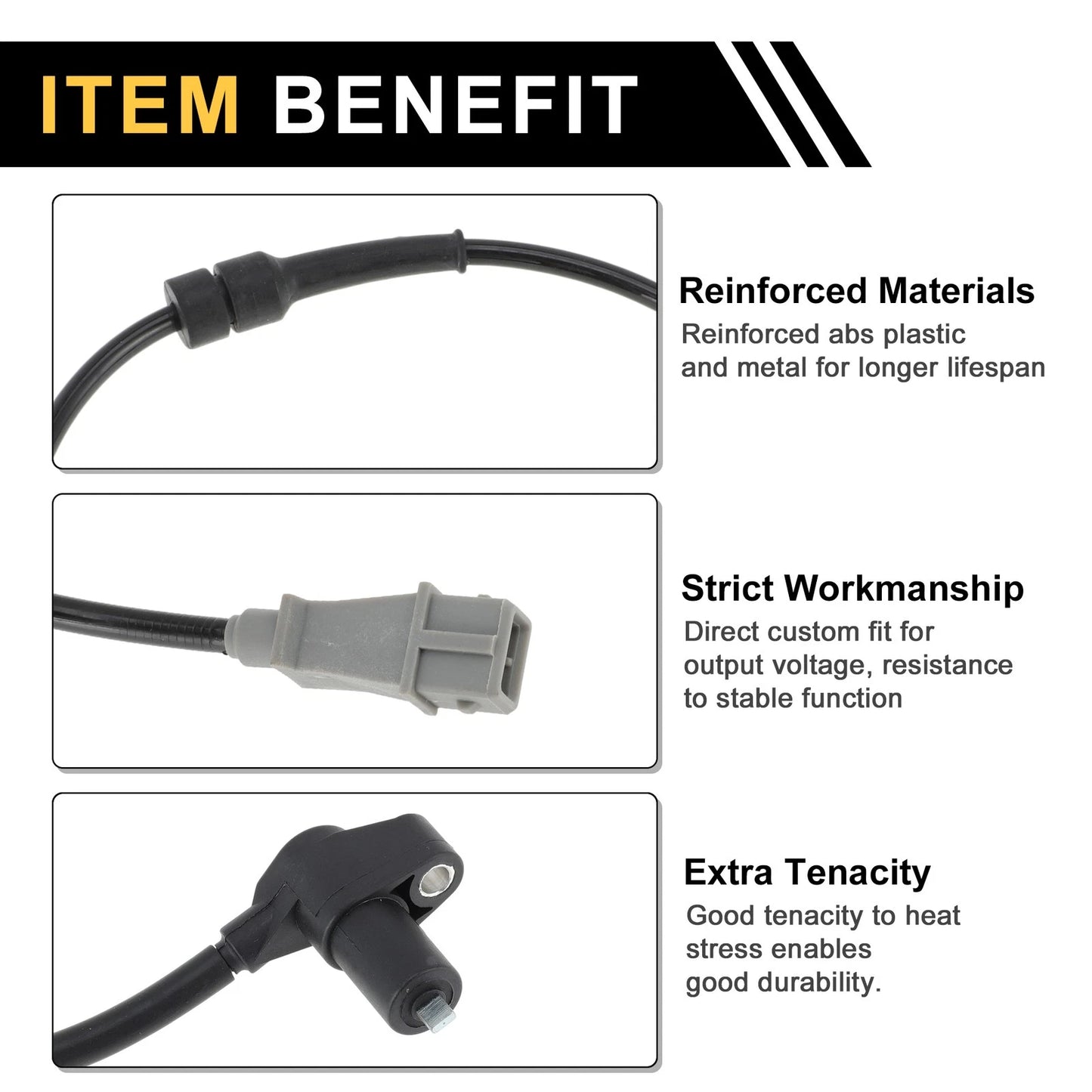 ABS Wheel Speed Sensor for Peugeot 307 (1993-2010) Front Left
