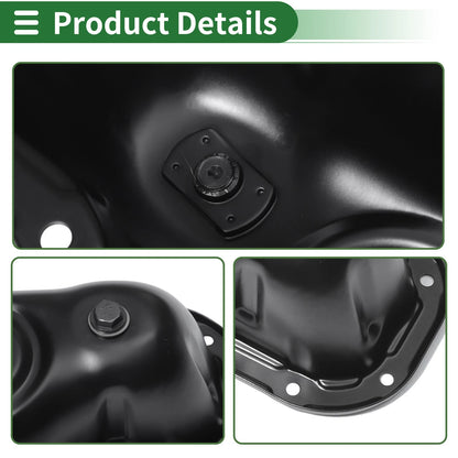 Engine Oil Pan for Toyota Tacoma 2006-2013 - 1 x Iron Black