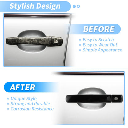 Glossy Black Door Handle Cover Protector for Nissan Altima Frontier Maxima