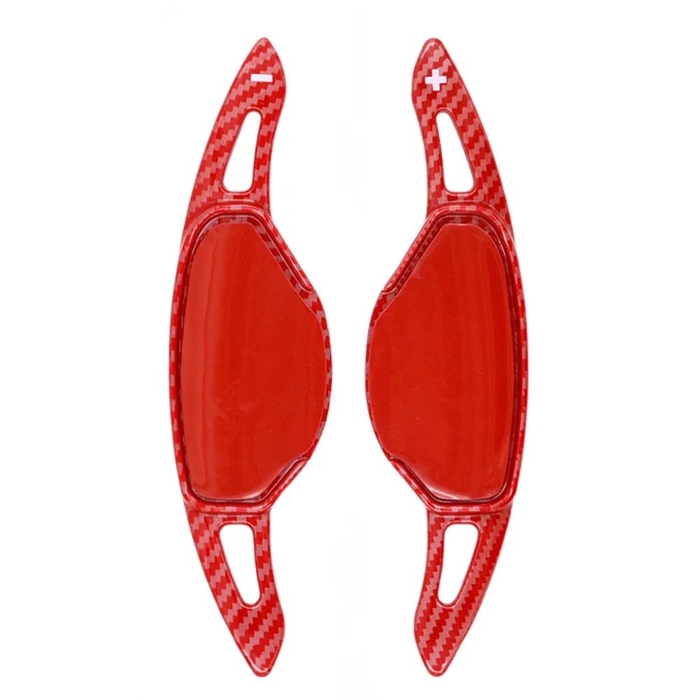 Red Steering Wheel Shift Paddle Extensions for Nissan, Infiniti, Mitsubishi