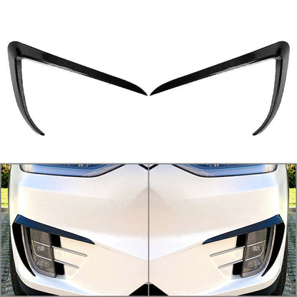 Carbon Fiber Front Fog Light Eyebrow Covers for Tesla Model X (2015-2020)