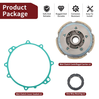 Wet Clutch Centrifugal Carrier w/ Bearing Kit for Yamaha Wolverine/Rhino 450