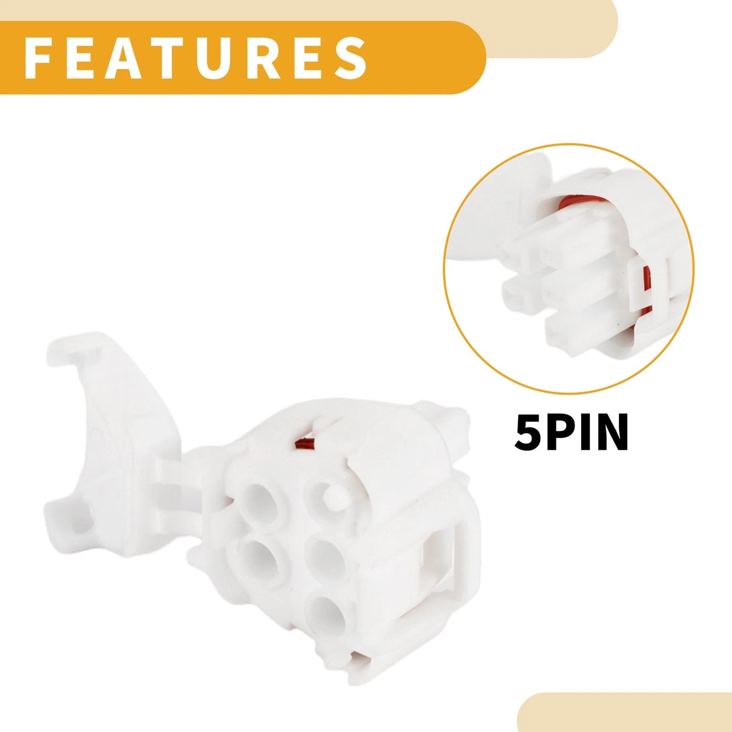 5 Pin Fuel Pump Waterproof Connector Plug for Toyota Corolla (2003-2008)
