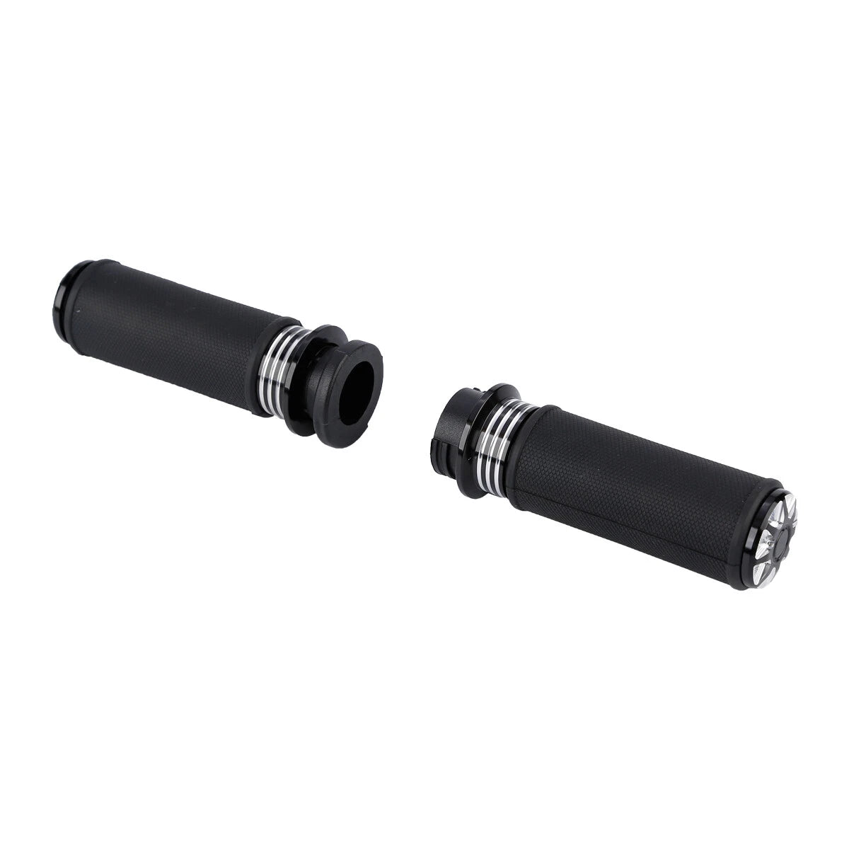 1'' Black CNC Handlebar Grips for Harley V Rod VRSC VRSCR (2002-2017)