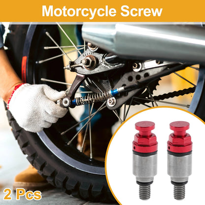 2 x Fork Air Bleeder Valve M5x0.8 Metal Red for Motorcycle