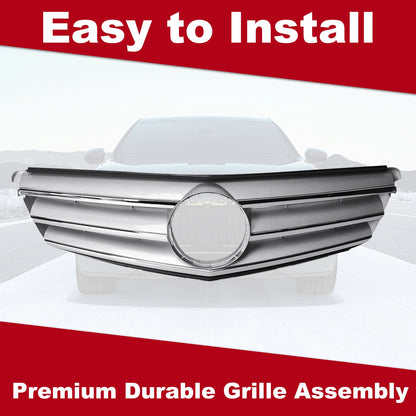 Front Chrome Radiator Grille for Mercedes C-Class S204 W204 (2007-2015)