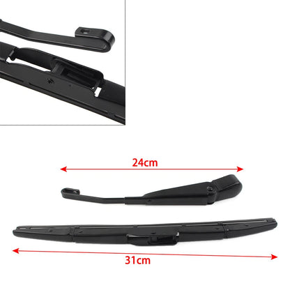 Rear Wiper Arm Blade Set for Honda CR-V, Hyundai Santa Fe (2001-2006)