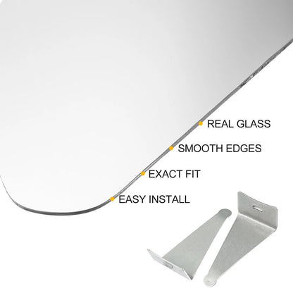 Heated Left Side Mirror Glass Replacement for Hyundai Sonata (2016-2017)