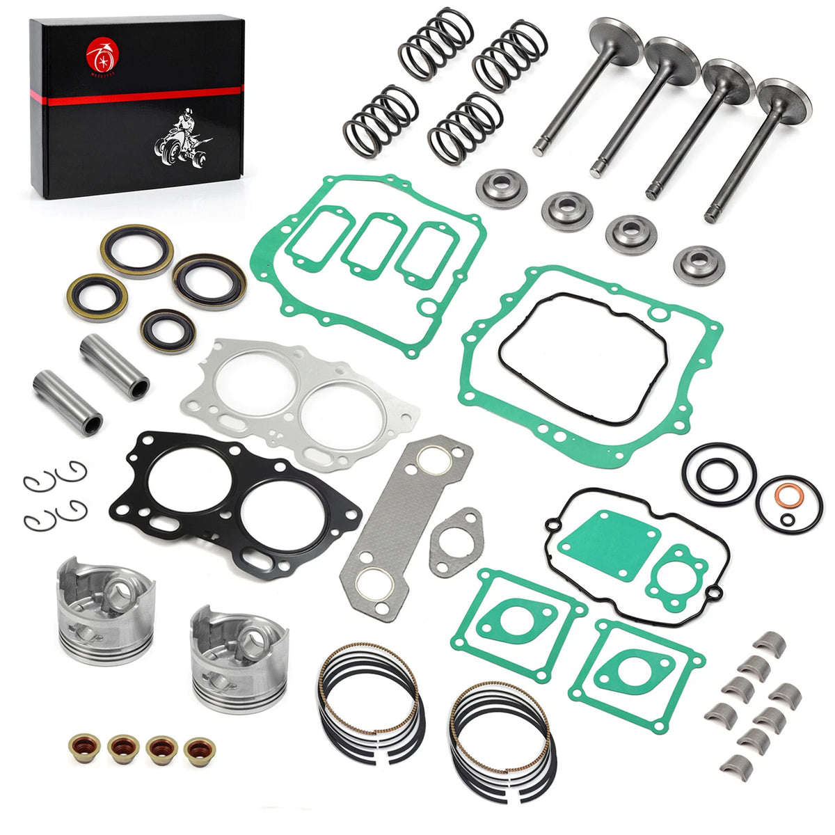 STD Piston Ring Exhaust Intake Valve Gasket Connecting Rods for EZGO 350cc (03-08)