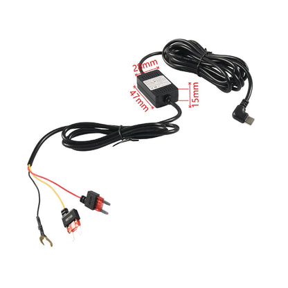Universal Type C Hardwire Kit Fuse 12/24V to 5V for Car DVR