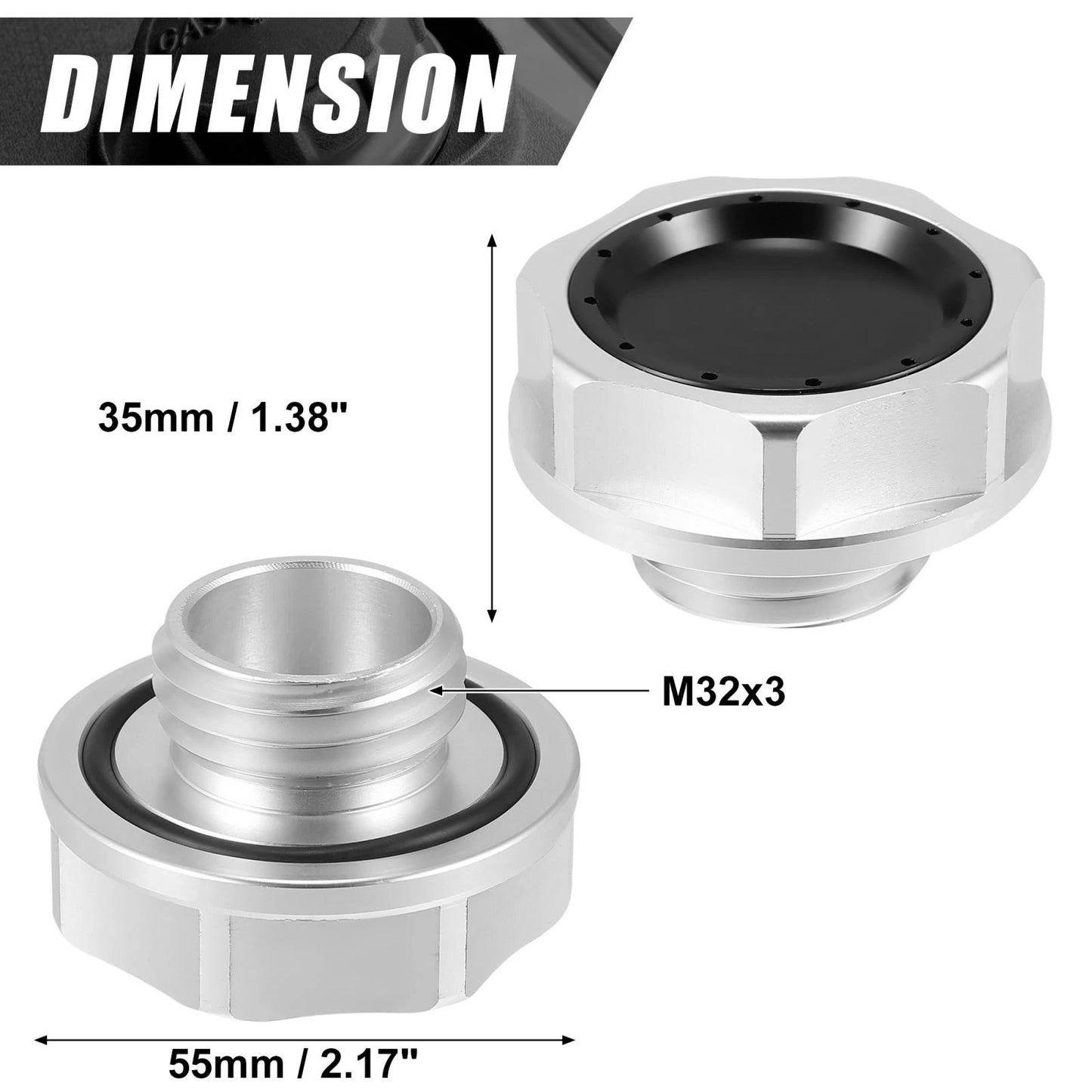 Engine Oil Filler Cap Cover for Acura Integra, Honda Accord (2001-2006)