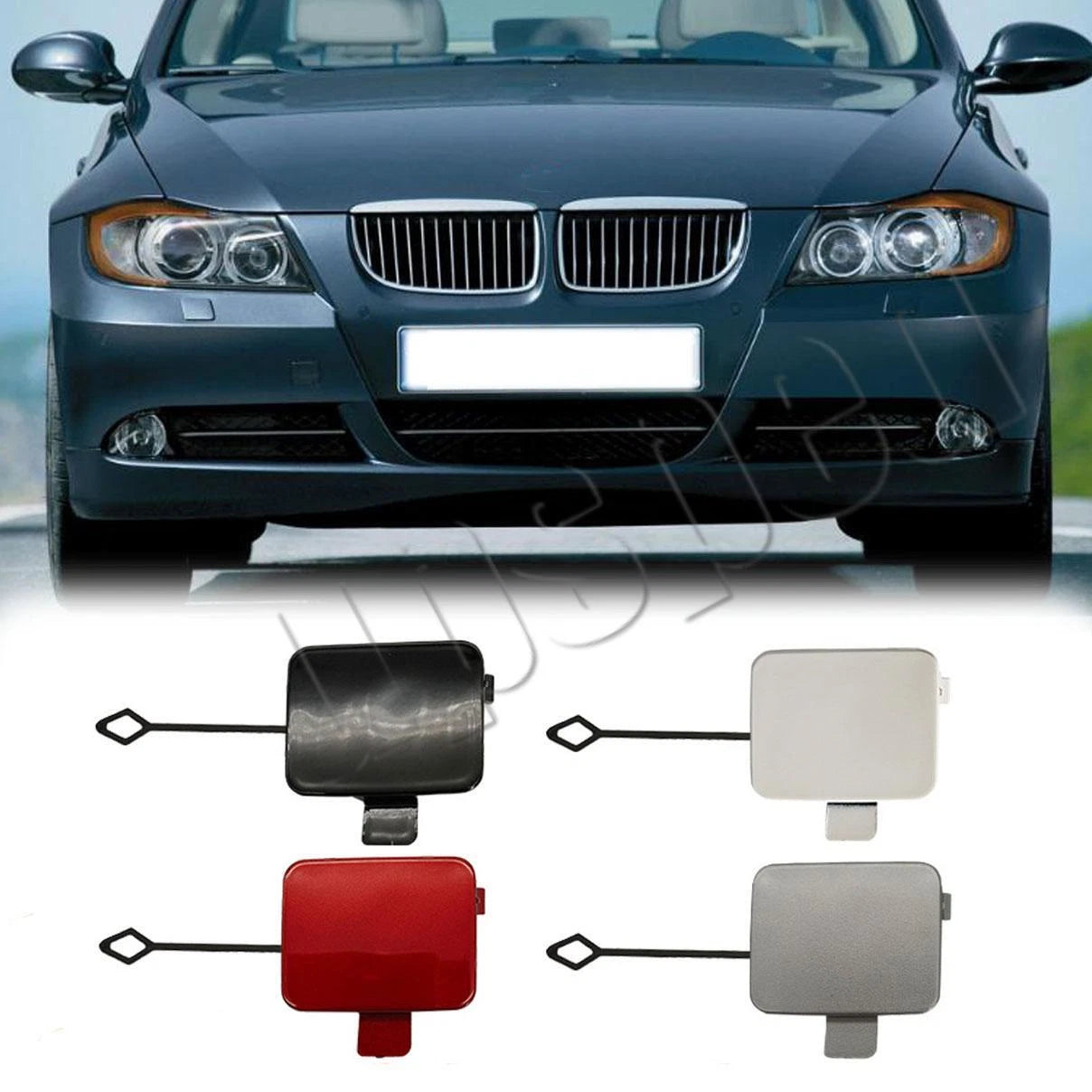 Front Bumper Tow Hook Eye Cover Cap for BMW E90 E91 (2005–2008)