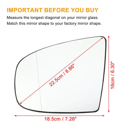 Left Mirror Glass Replacement with Backing Plate for BMW X6 (2008-2014)
Left Mirror Glass Replacement with Backing Plate for BMW X5 (2008-2014)