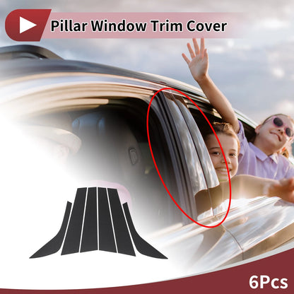 6 x Door Pillar Window Trim for Land Rover Discovery Sport (2017-2020)