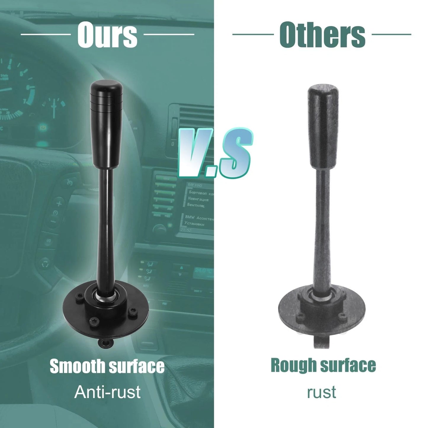 Black Drift Tuning Short Shifter Lever Knob for BMW E30 E36 E46 E34 E39 (1982-2006)
