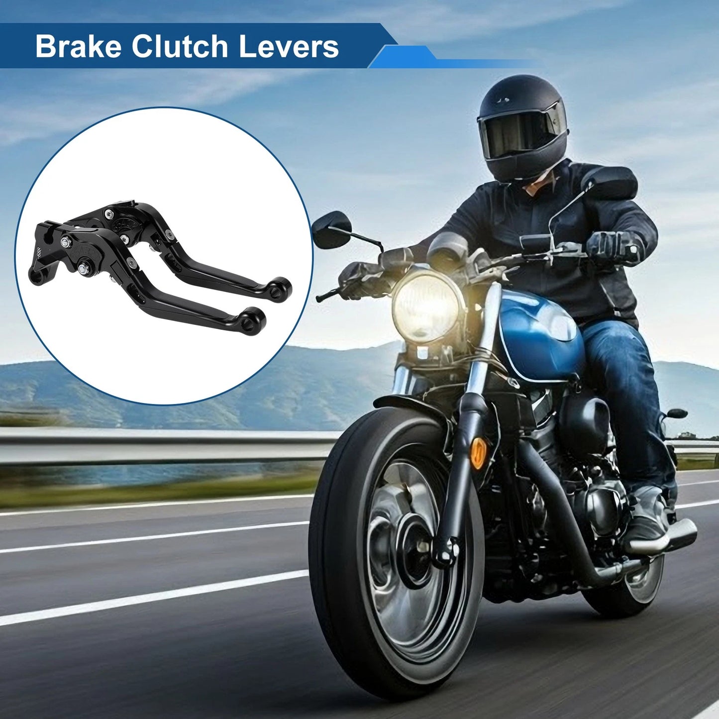 2 x Adjustable Short Long Brake Clutch Levers for Yamaha YZF R1 (1999–2001)