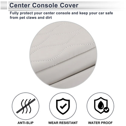 Car Center Console Cover for BMW 5 Series (2011-2017) - White Storage Bag 1 Set