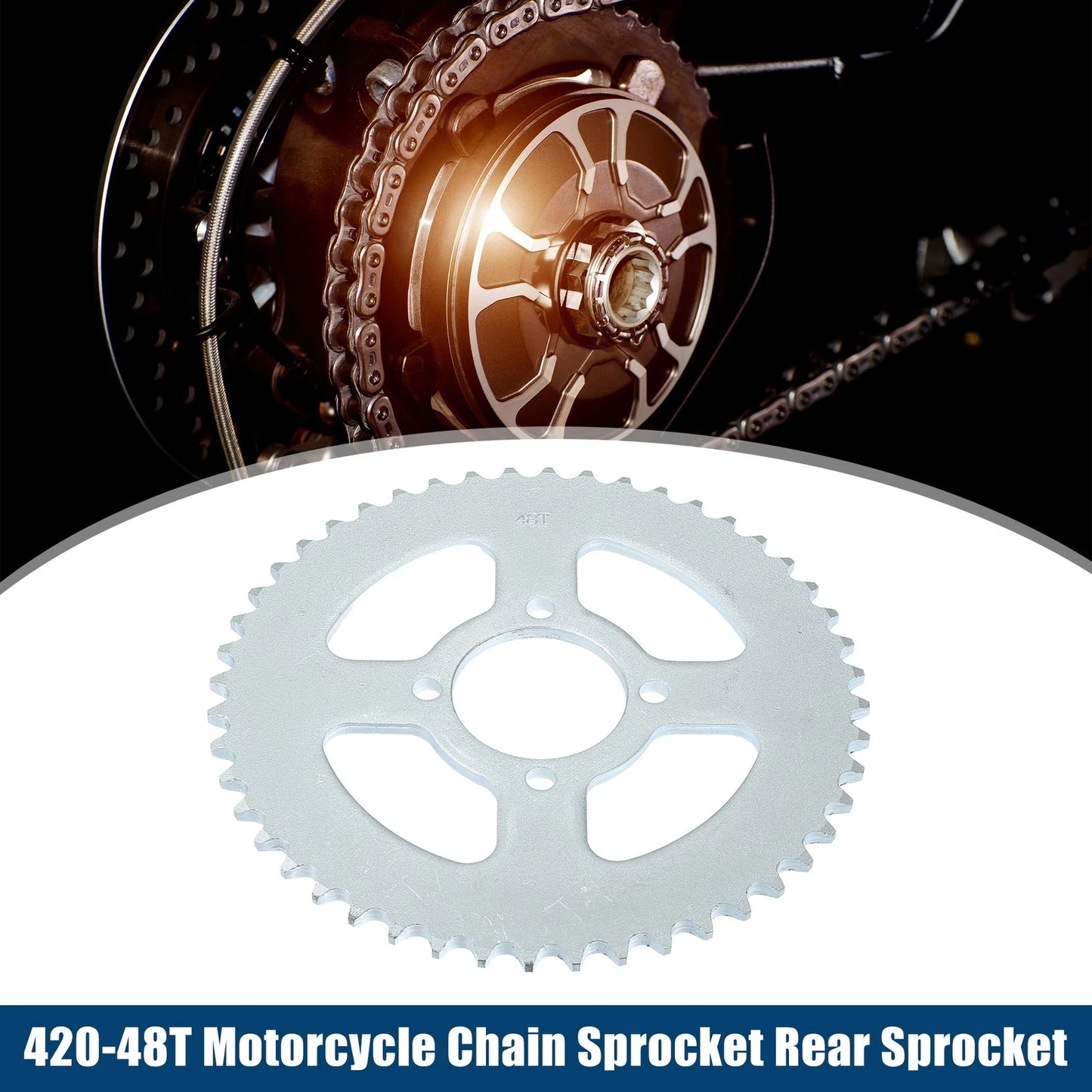 48 Tooth 52mm Motorcycle Chain Sprocket Rear for Dirt Bike