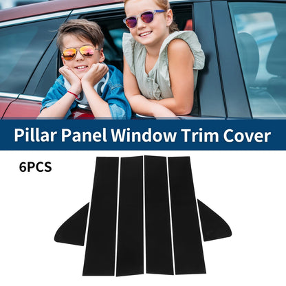 6 Pcs Pillar Window Trim Covers for GMC Sierra 1500 (2019-2024)