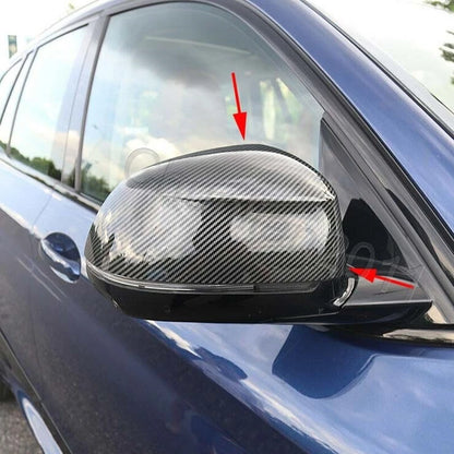 Fiber Plated Side Mirror Molding Cover Trim for 2019-2021 BMW X5 G05 (2019-2021)