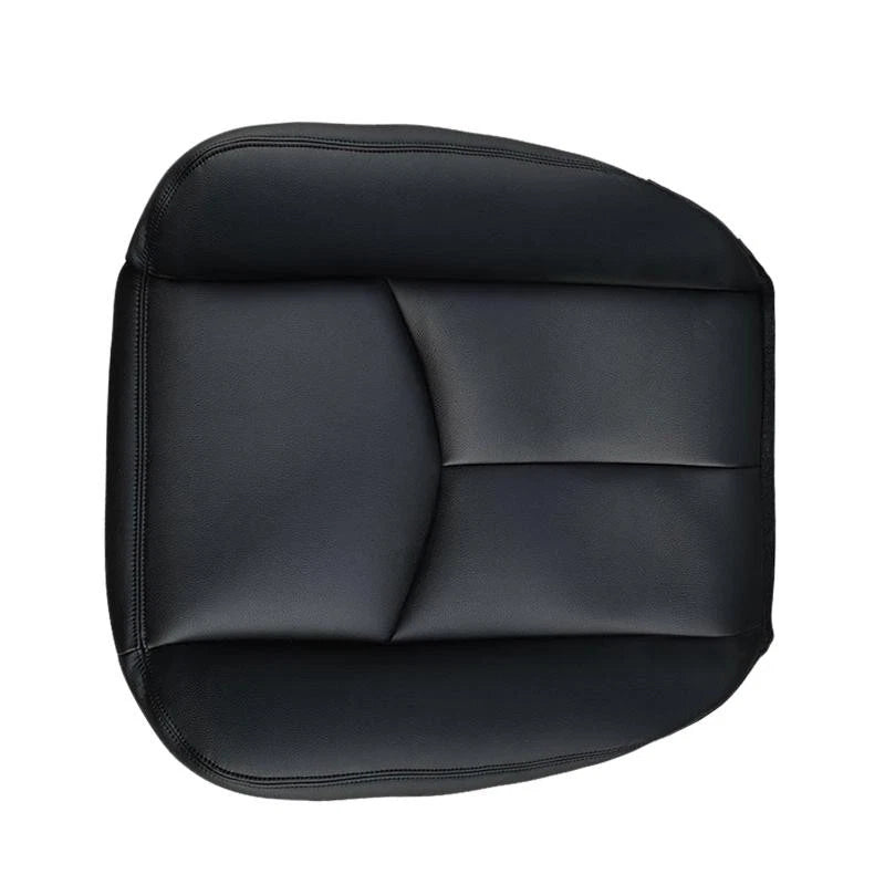 Black Driver Bottom Leather Seat Cover for GMC Sierra, Chevrolet Silverado