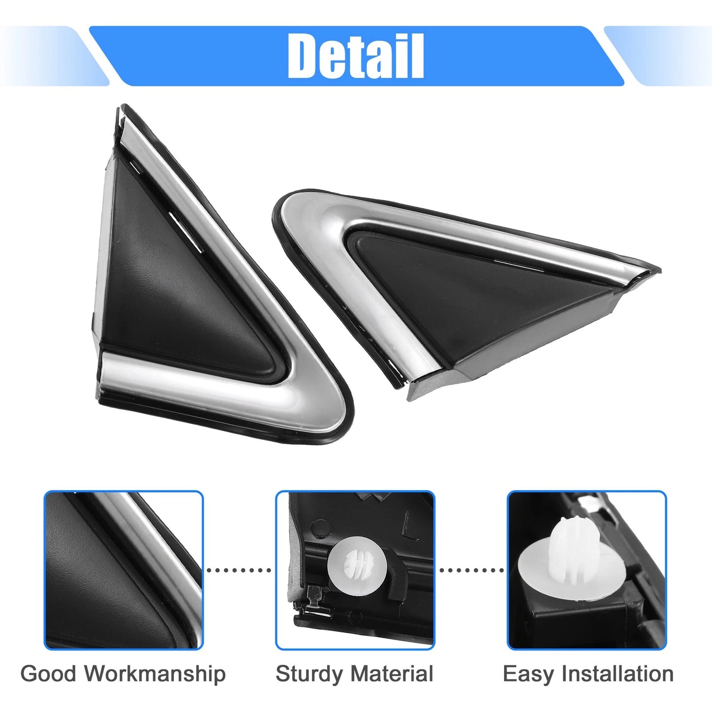 Front Left Right Mirror Corner Triangle Covers for Nissan Sentra
