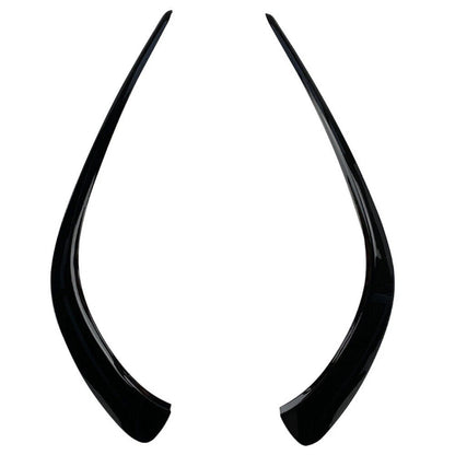 2 x ABS Black Front Spoiler Air Vent Trim Covers for Benz CLA C118 (2019-2022)