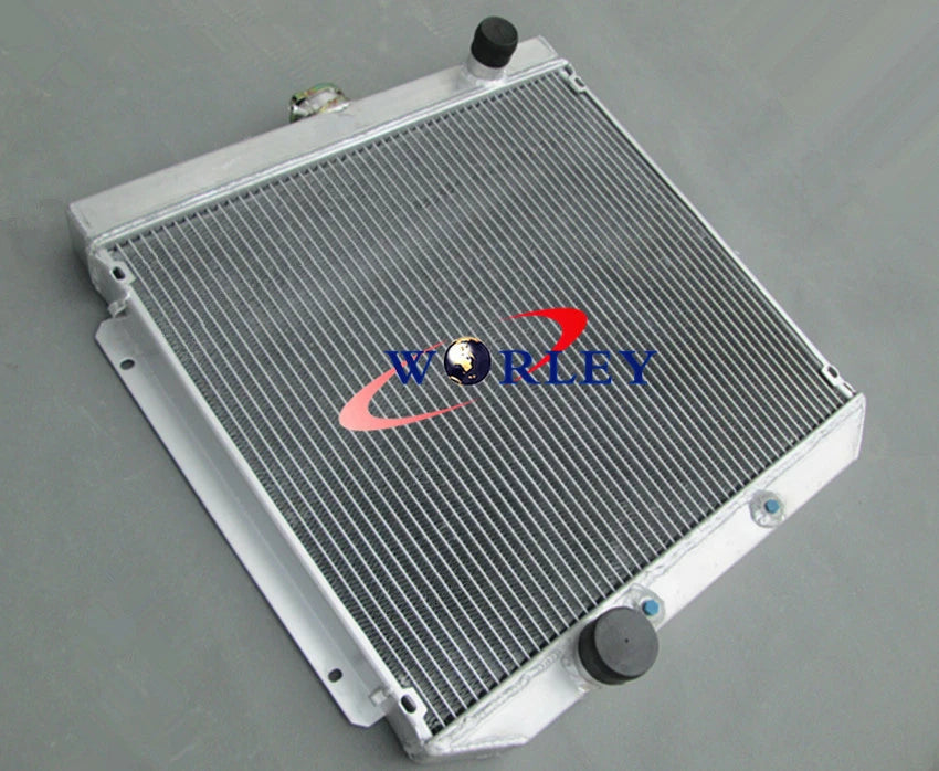 Aluminum Radiator & Fan for Ford Falcon XR XT XW XY Windsor 289 302 351