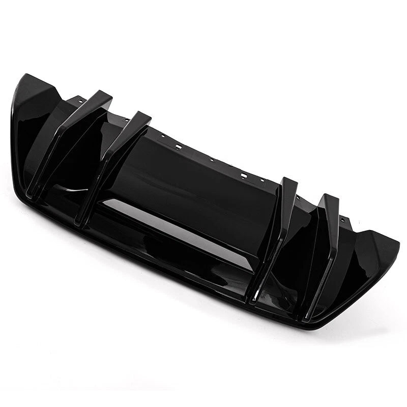 Glossy Black ABS Rear Bumper Diffuser Spoiler for Ford Mustang GT (2024+)