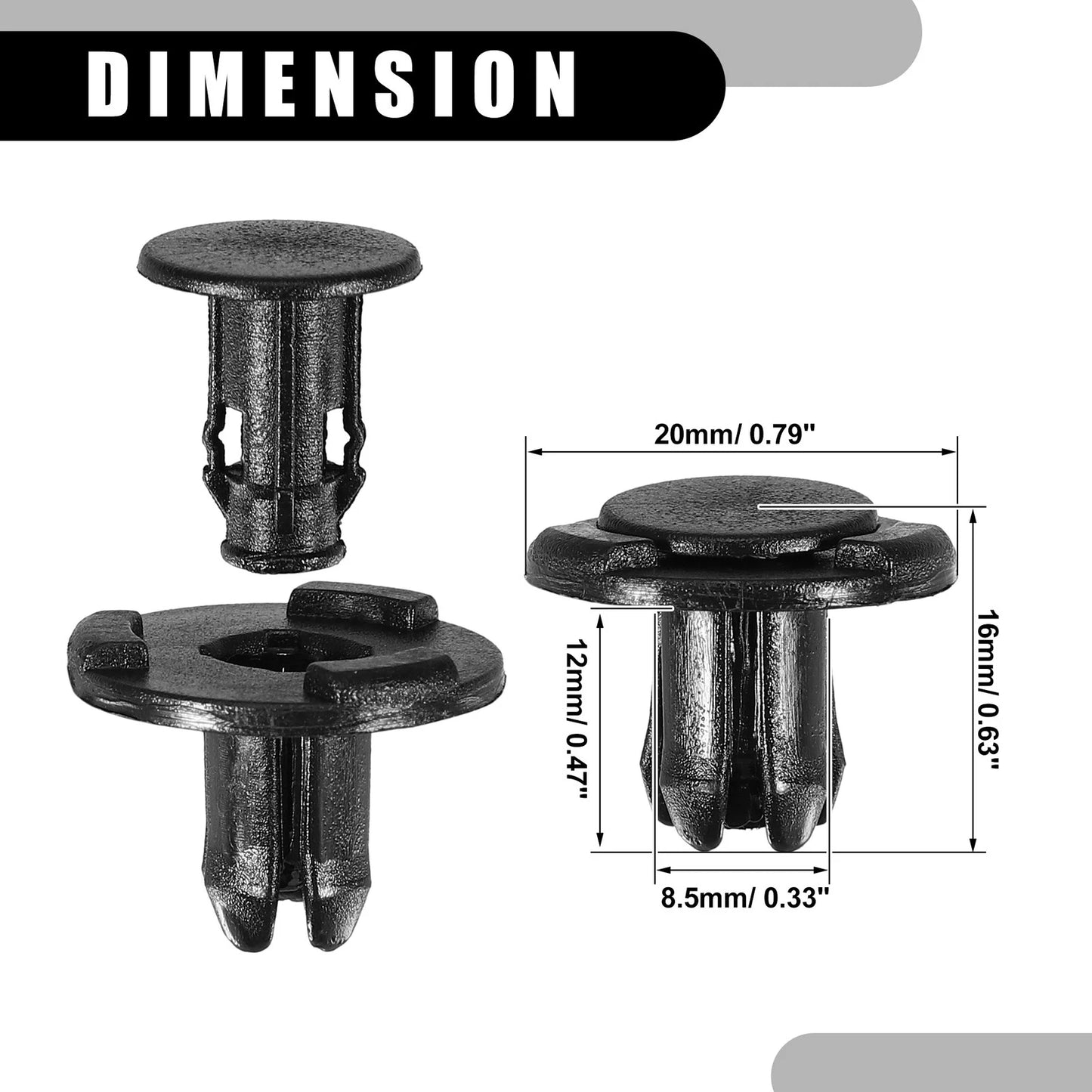 20 x Push Type Retainer Clips for Nissan Frontier (2005-2019)