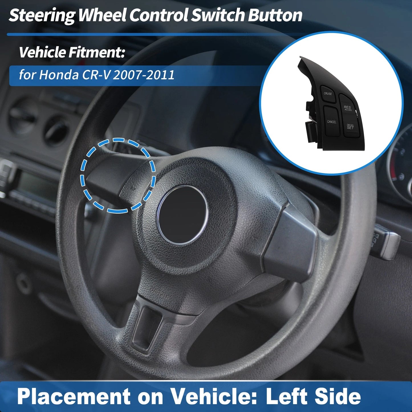 Steering Wheel Cruise Control Switch for Honda CR-V (2007-2011)