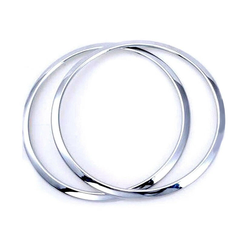Silver Top Roof Speaker Cover Rings for Jeep Wrangler JK (2007-2014)